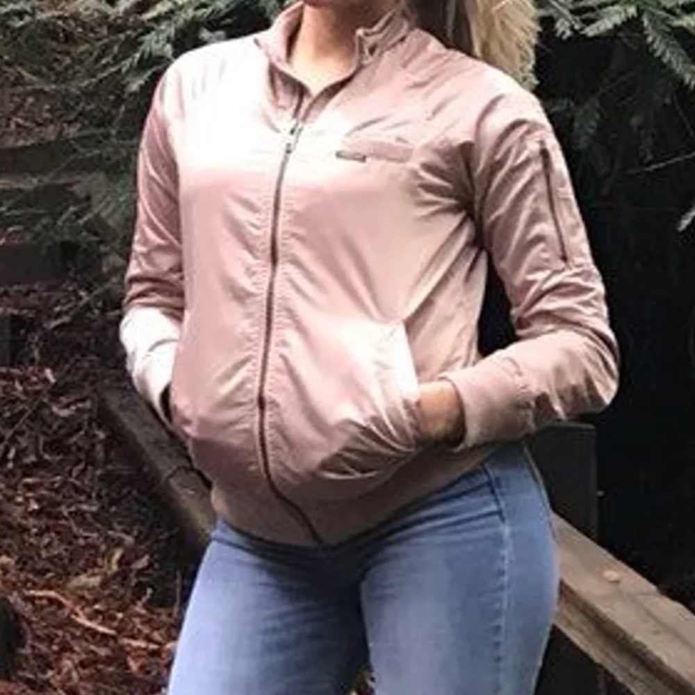 Blush bomber jacket SMALL